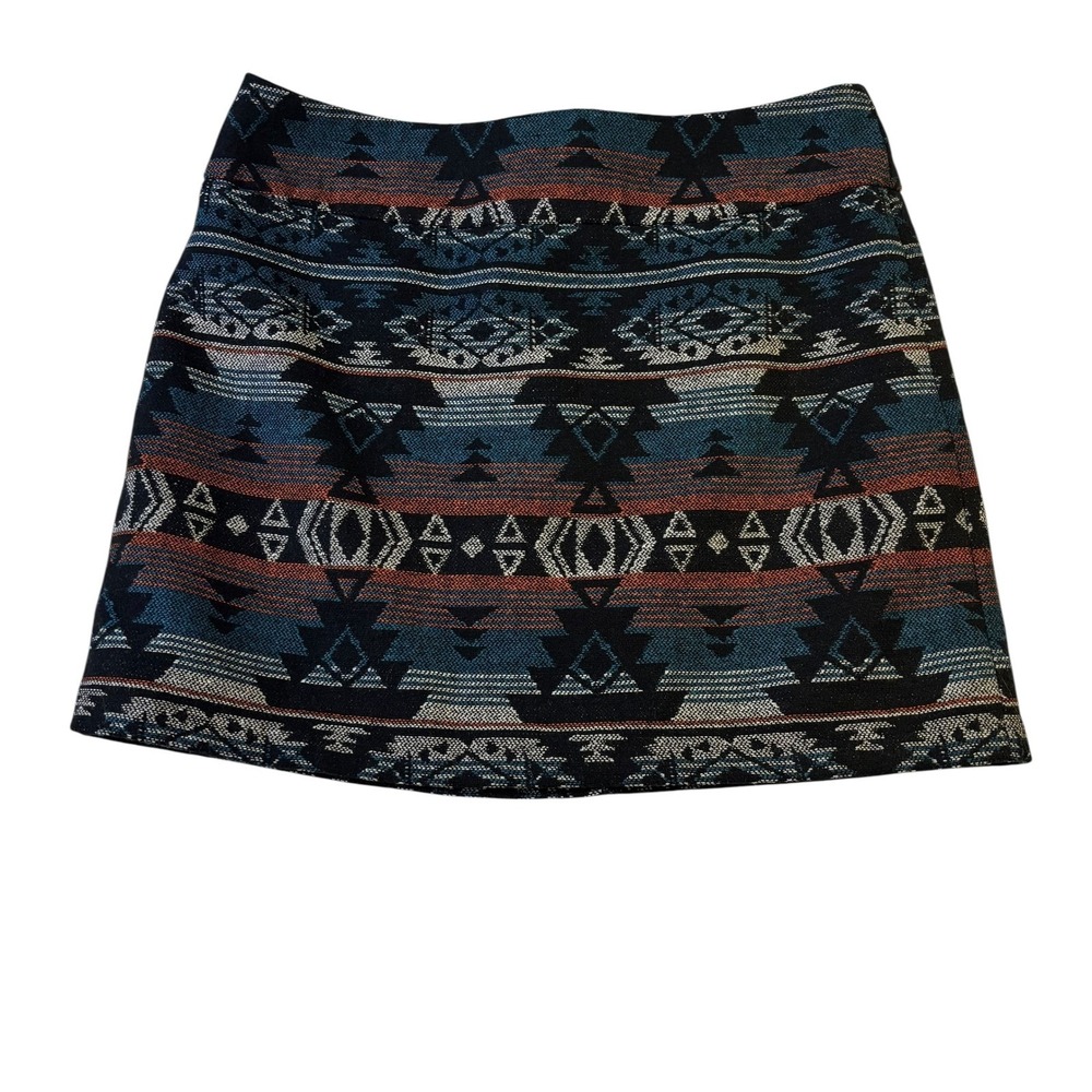 Dalia Collection‎ Skirt Size 10 Modern Fit Aztec Southwestern Geometric